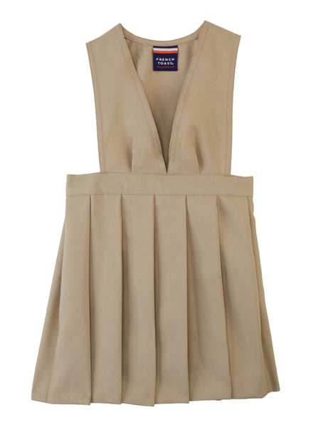 Girls V-neck Sleeveless Pleated Jumper/Midi Dress