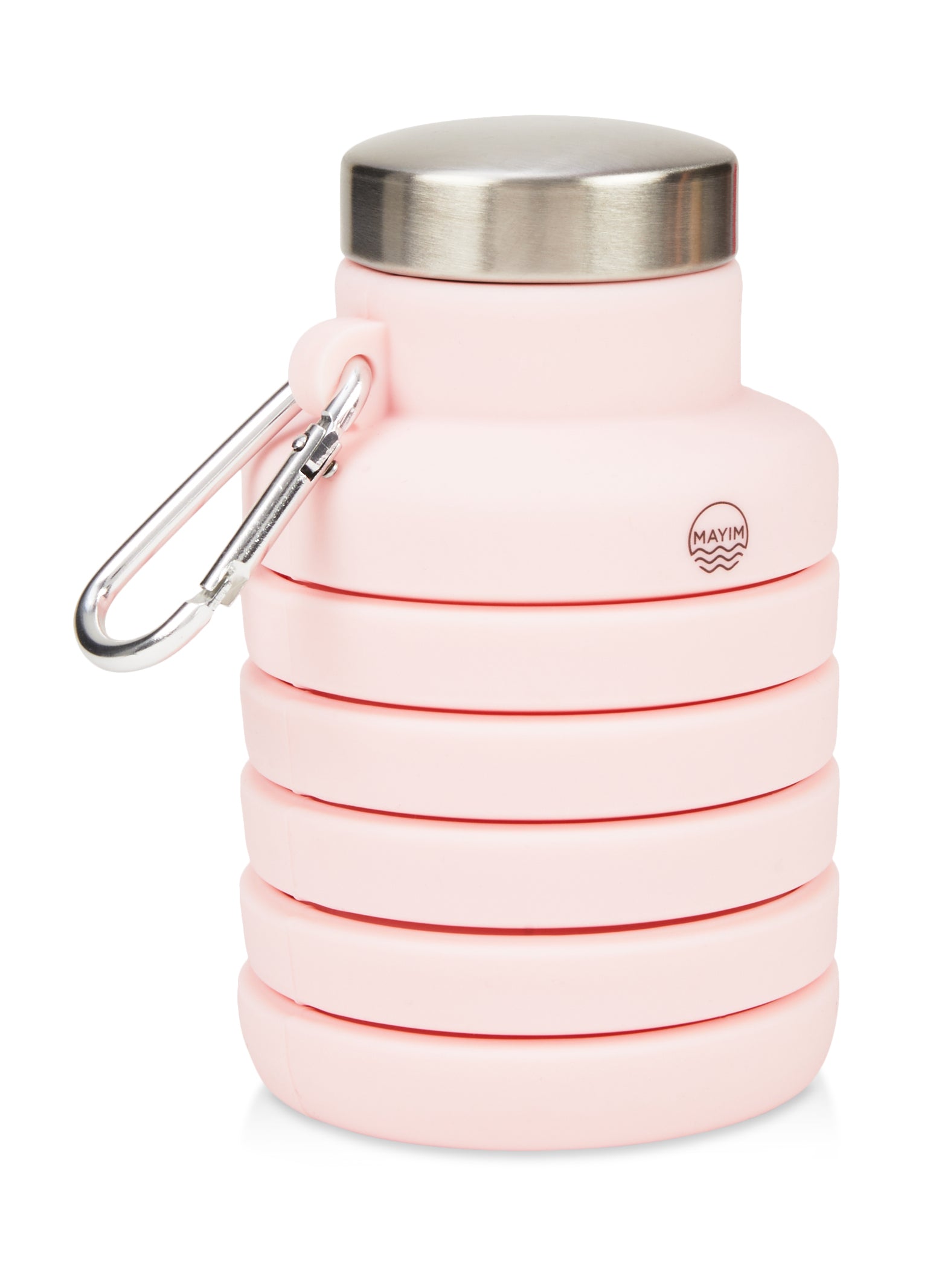 Silicone Collapsible Water Bottle, Pink