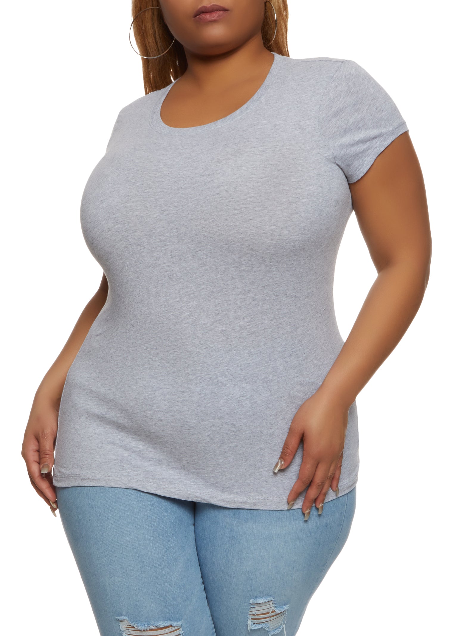 Plus Size Grey Tops, Everyday Low Prices