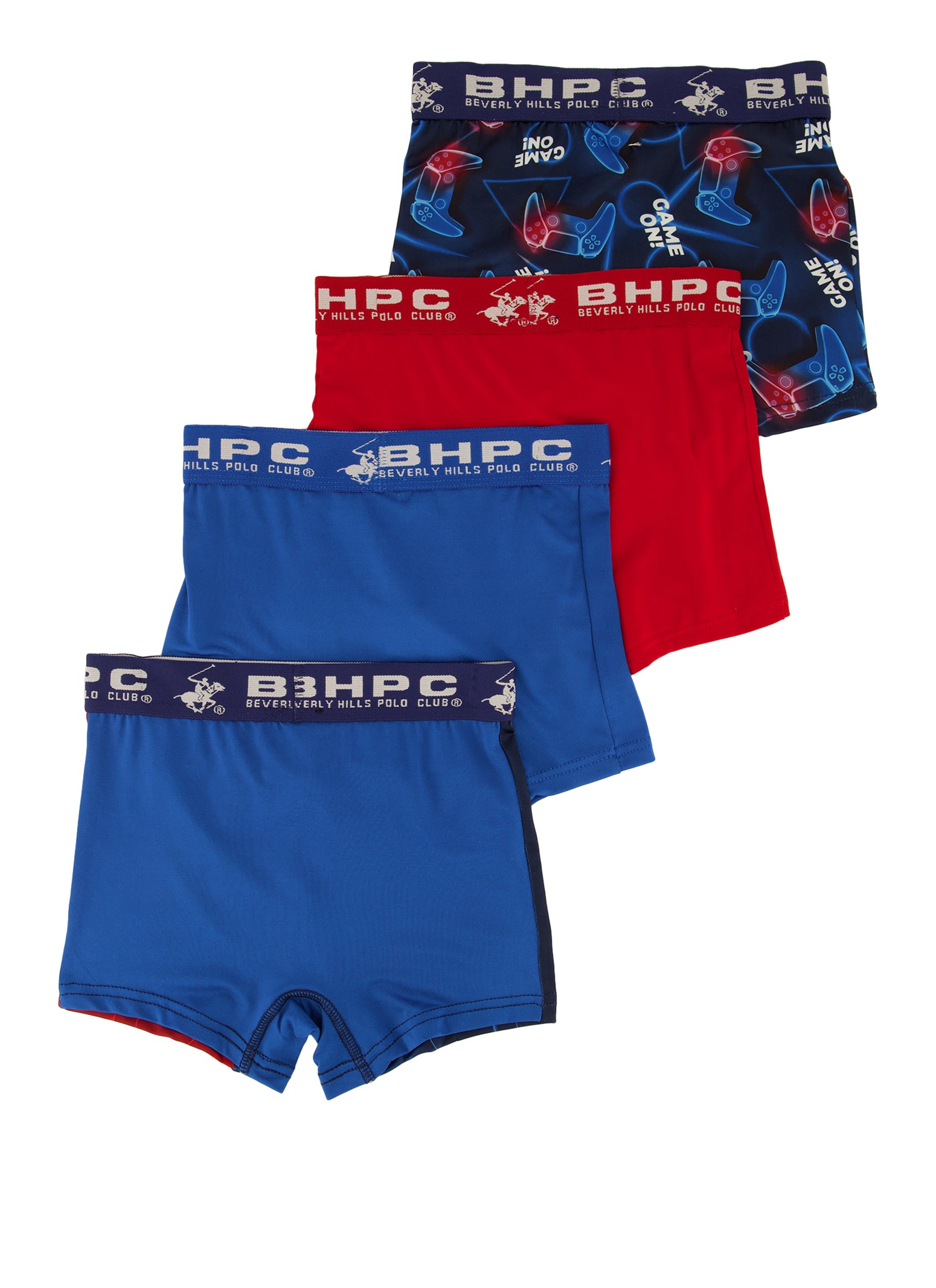 Boys Game On Boxer Briefs 4 Pack, Multi, Size 12-14