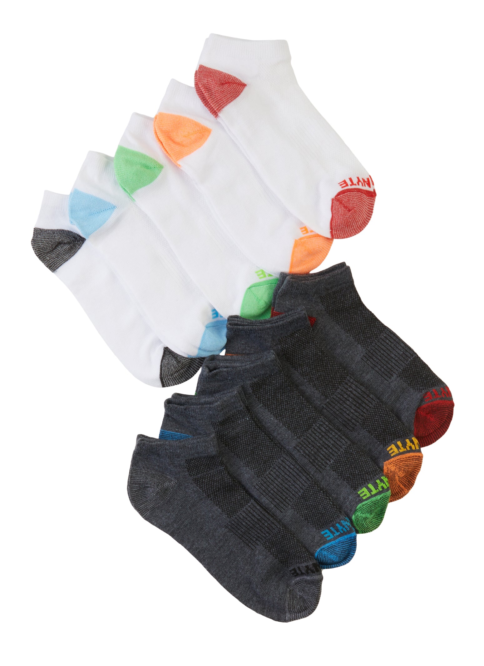 Boys 10 Pack Assorted Ankle Socks, Multi