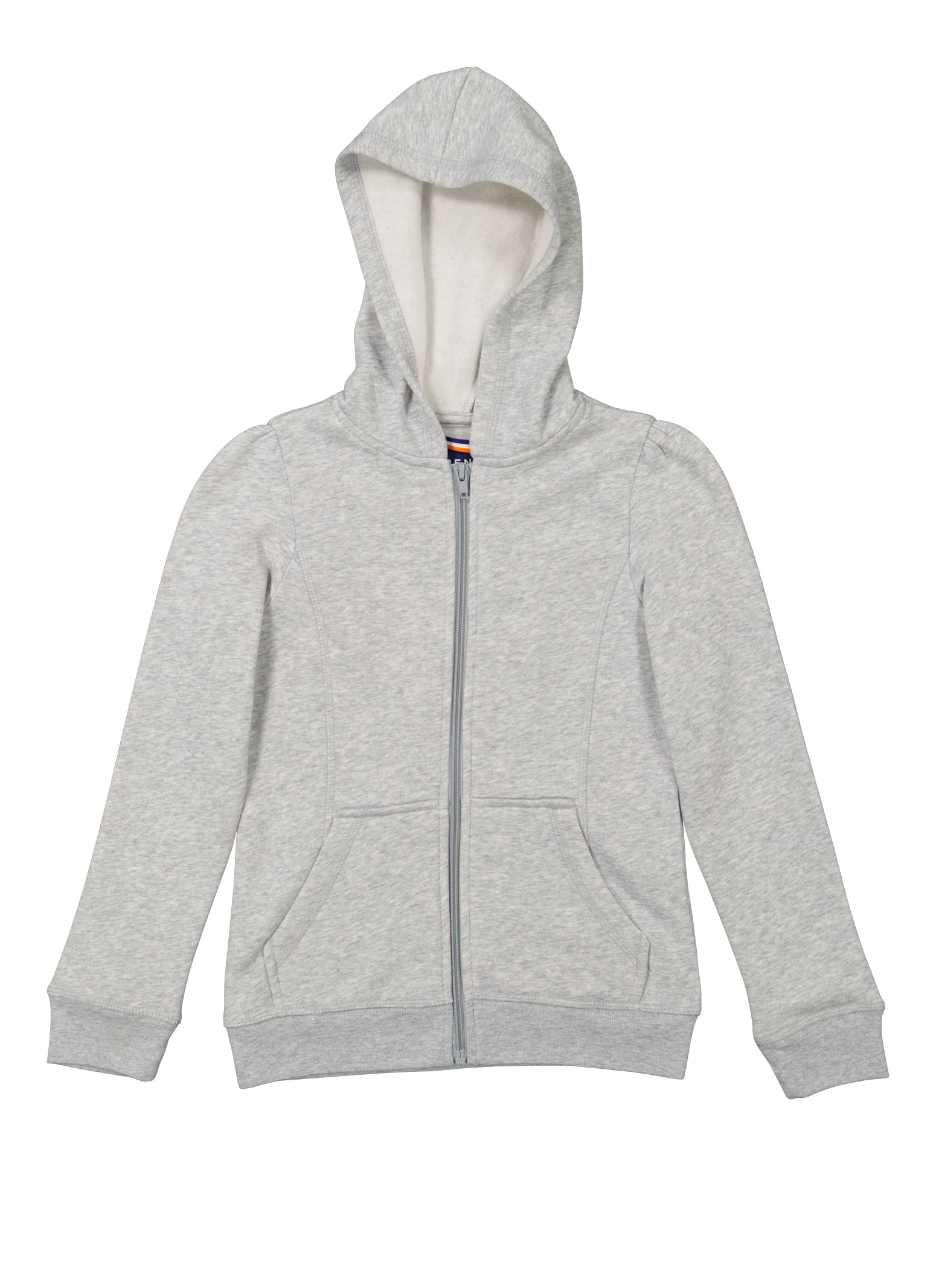 French Toast Girls 7-16 Zip Front Hooded Sweatshirt, Grey, Size 10-12