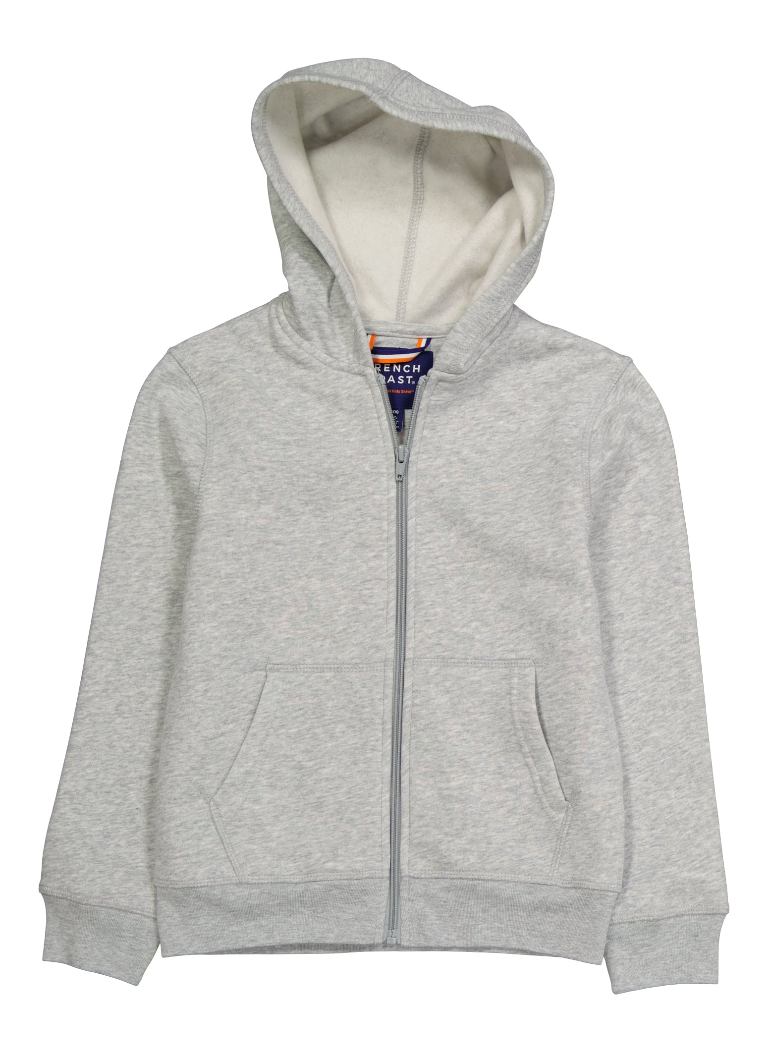 French Toast Boys 8-16 Zip Front Sweatshirt, Grey, Size 10-12