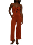 Keyhole Sweetheart Sleeveless Jumpsuit