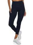 Womens High Waist Cropped Pocket Leggings, ,