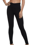 Womens Solid Wide Waist Leggings, ,