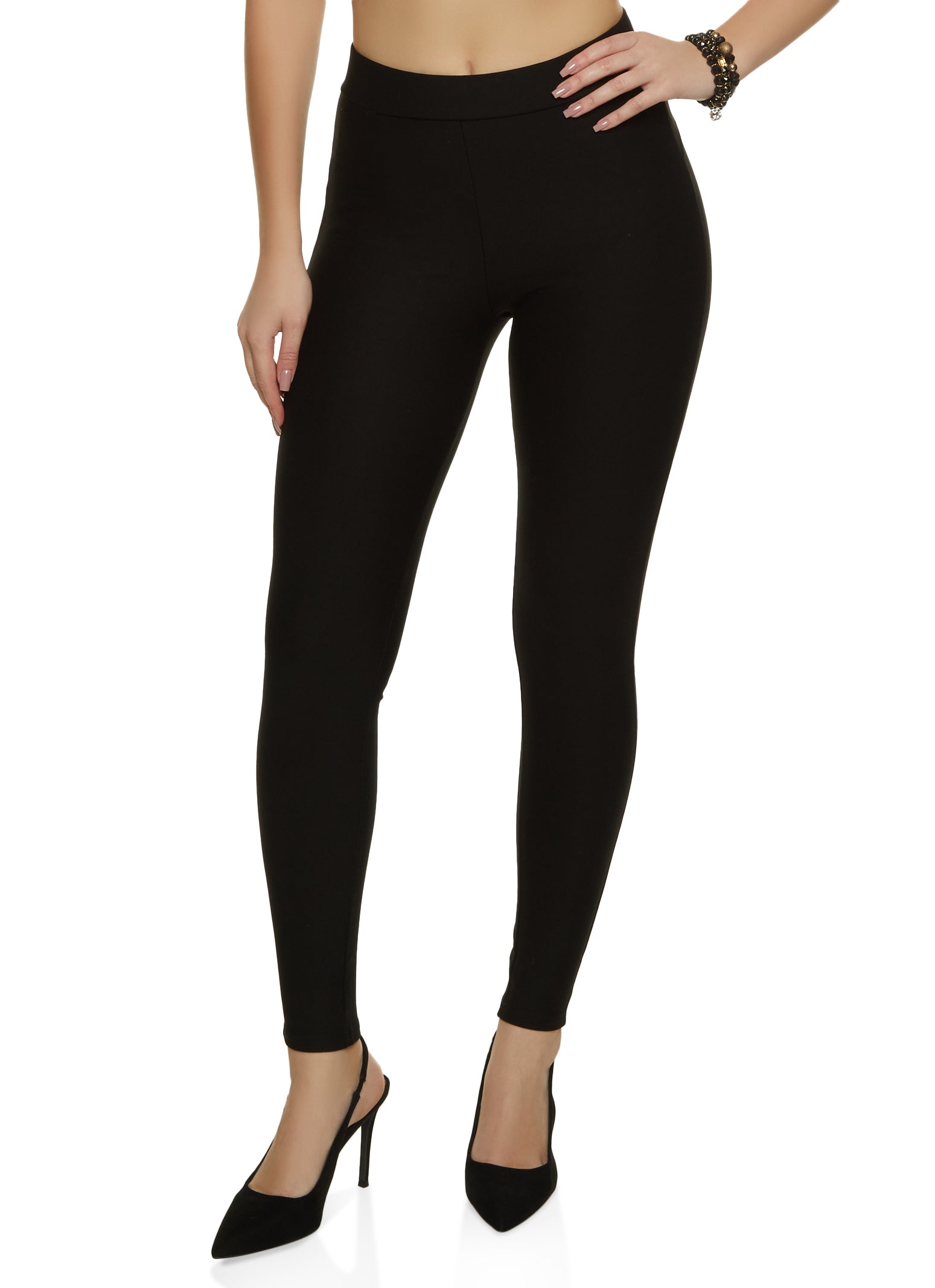 St. John's Bay Womens Mid Rise Ponte Legging Pant