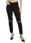 Womens Wax Distressed Skinny Jeans, ,