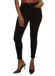 Womens Wax Solid Whiskered Skinny Jeans, ,