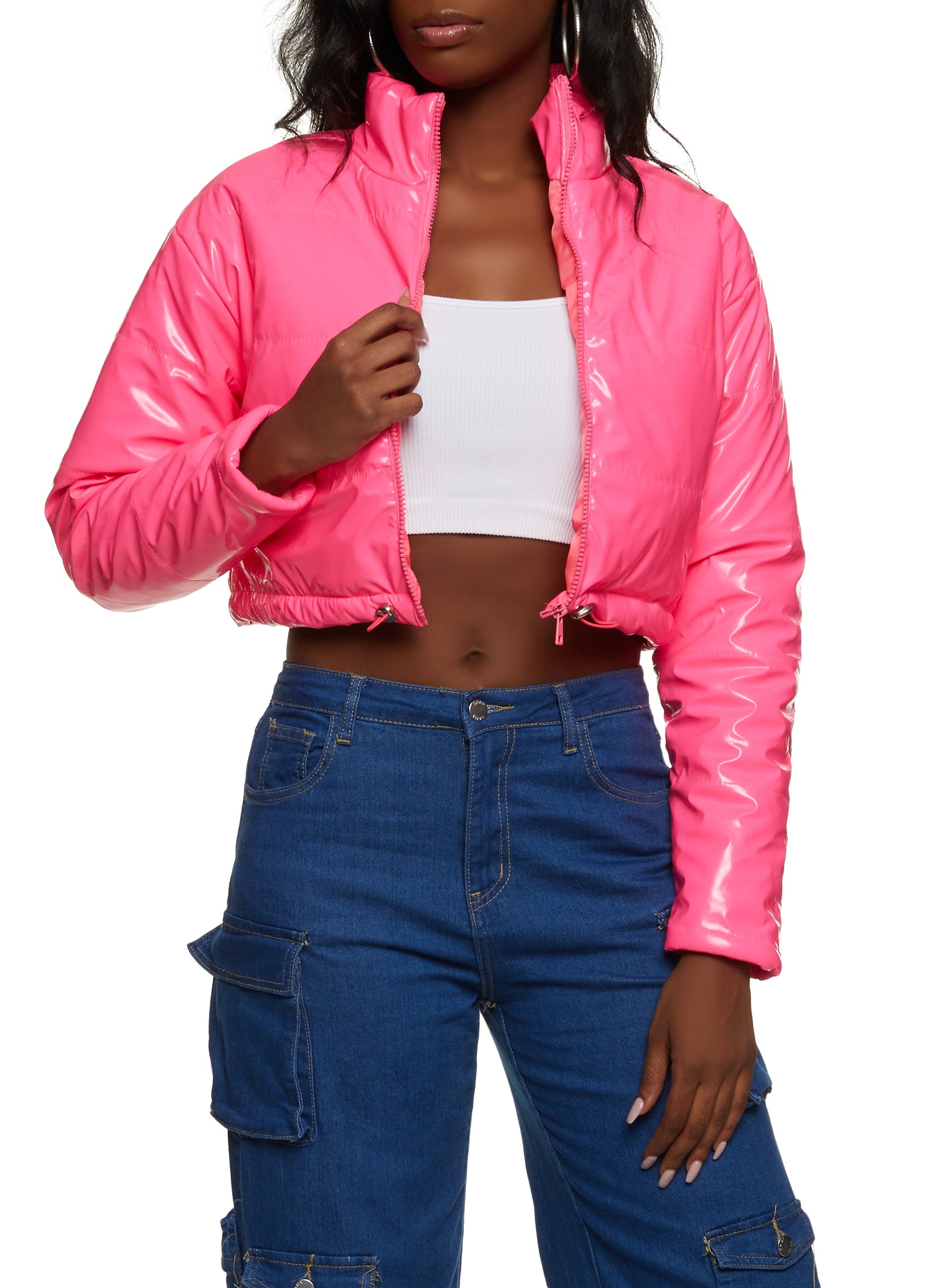 Soft pink cropped puffer jacket, art- 13832, 【MustHave ❤️】price - 5999 ₴