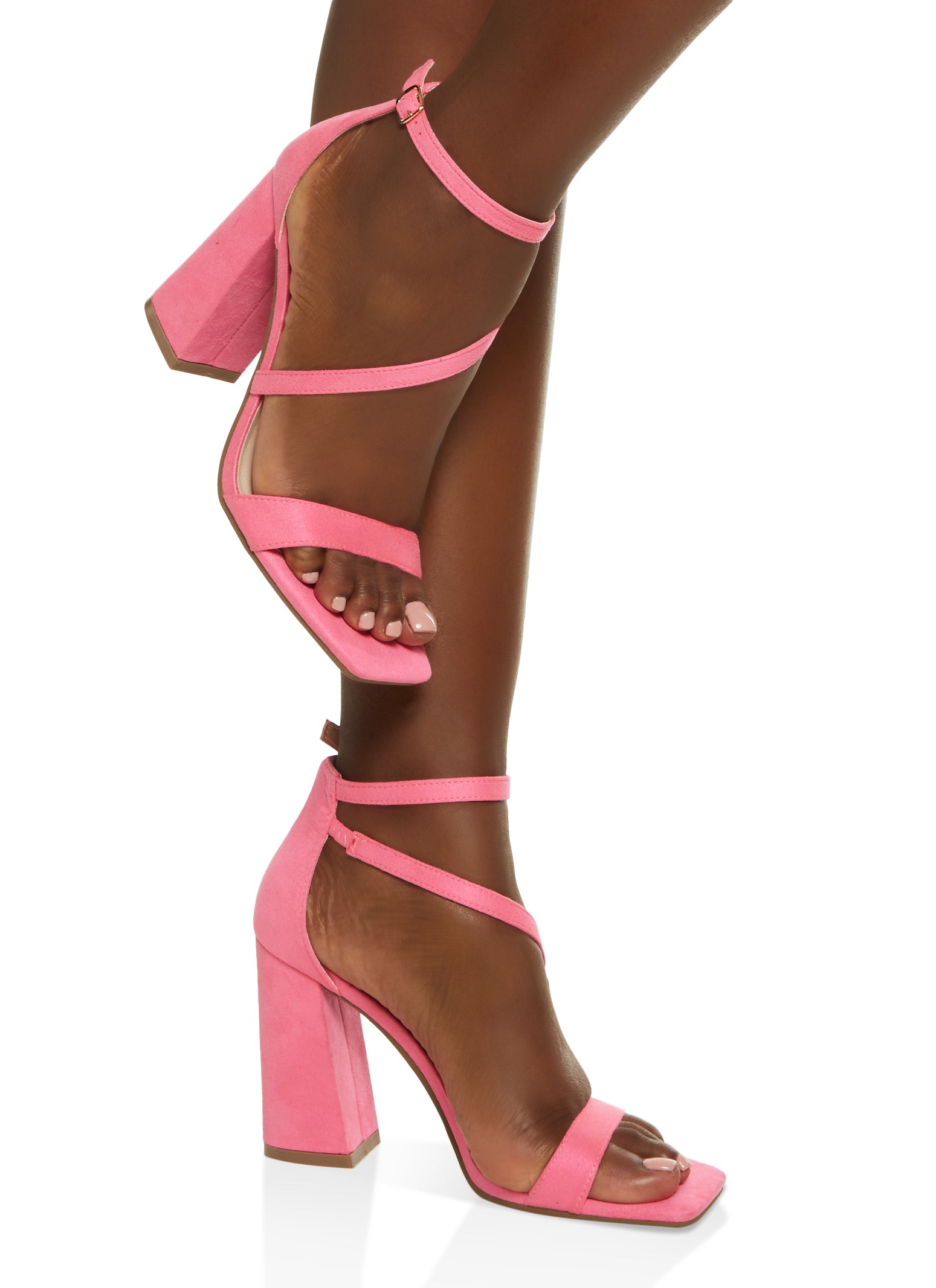 N by Nicole Miller Multicolor Strappy Sandals Block Heels Womens Size 7.5 |  eBay