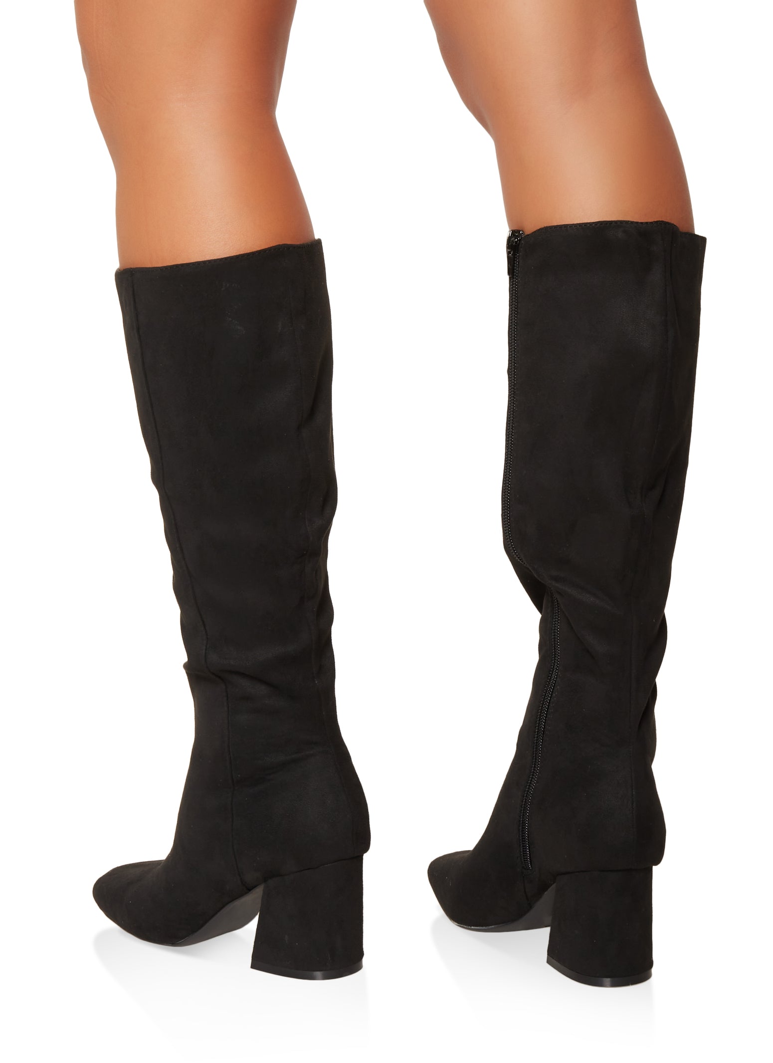 Mid Heel Tall Boots