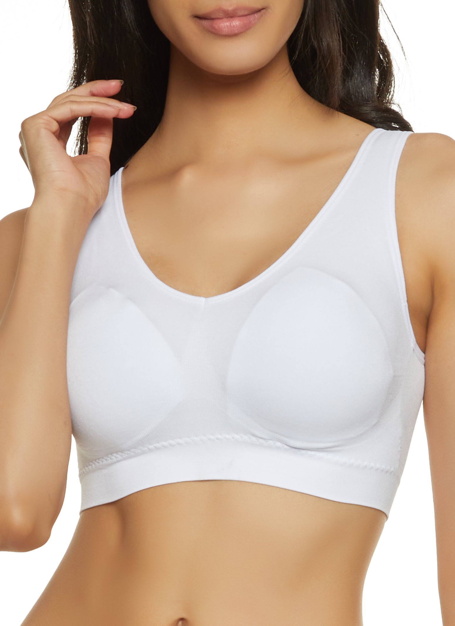 Rainbow Shops Womens Seamless Balconette Bra