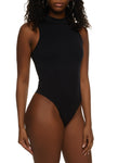 Womens Sleeveless Seamless Waffle Knit Bodysuit, ,