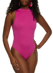 Womens Sleeveless Seamless Waffle Knit Bodysuit, ,