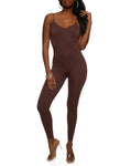 Womens Seamless Sleeveless Cami Catsuit, ,