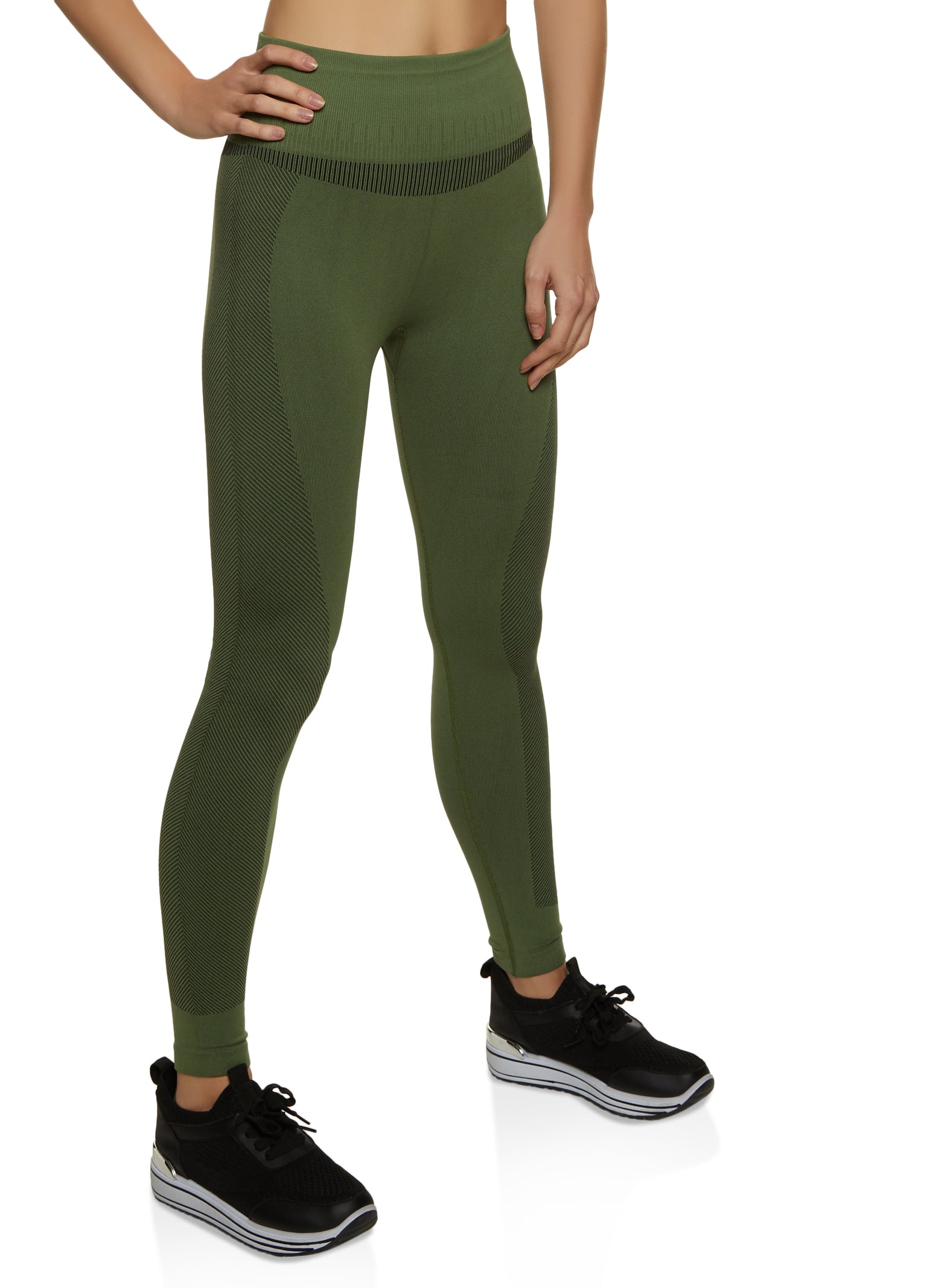 Extra High-Waisted PowerSoft Ribbed Flare Leggings