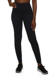 Womens Solid Seamless Ribbed High Waisted Leggings, ,