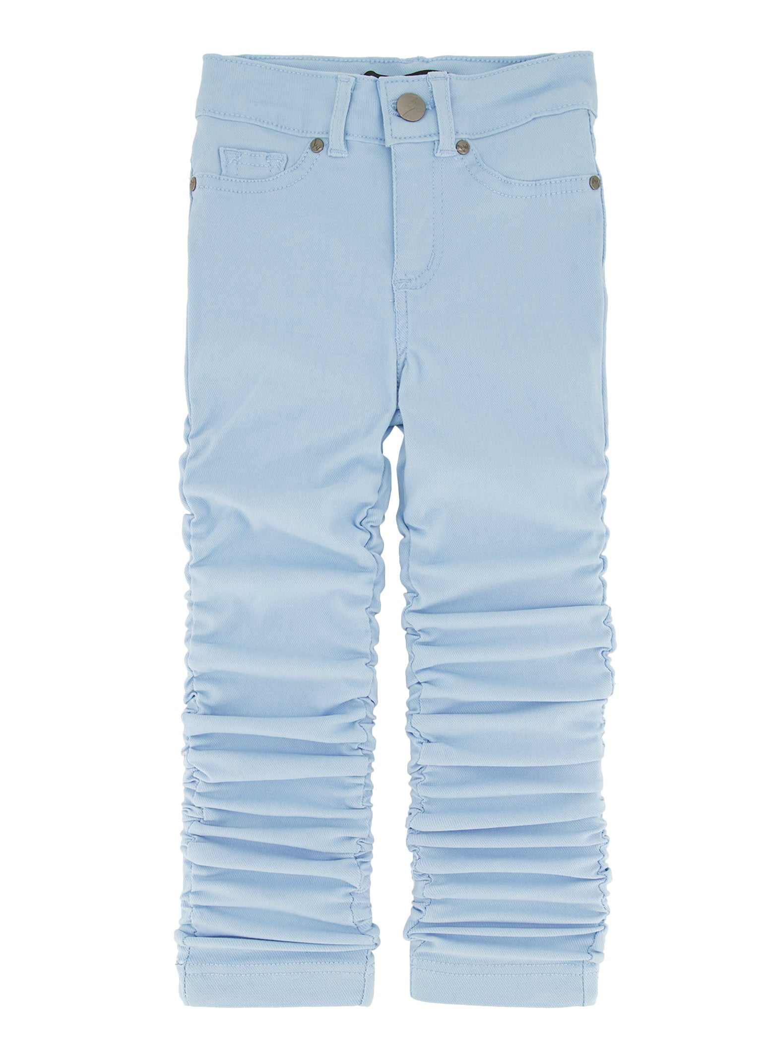 Little Girls Stacked Straight Leg Pants,