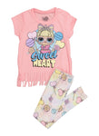 Little Girls Lol Surprise Sweet Heart Tee And Leggings, ,