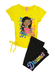 Little Girls Blessed Graphic Tee And Leggings, ,