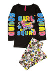 Little Girls Girl Squad Graphic Print Top And Leggings Set, ,