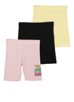 Girls 3 Pack Find Your Magic Biker Shorts, ,