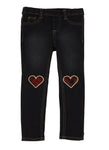 Girls Heart Jegging  Leggings by Rainbow Shops