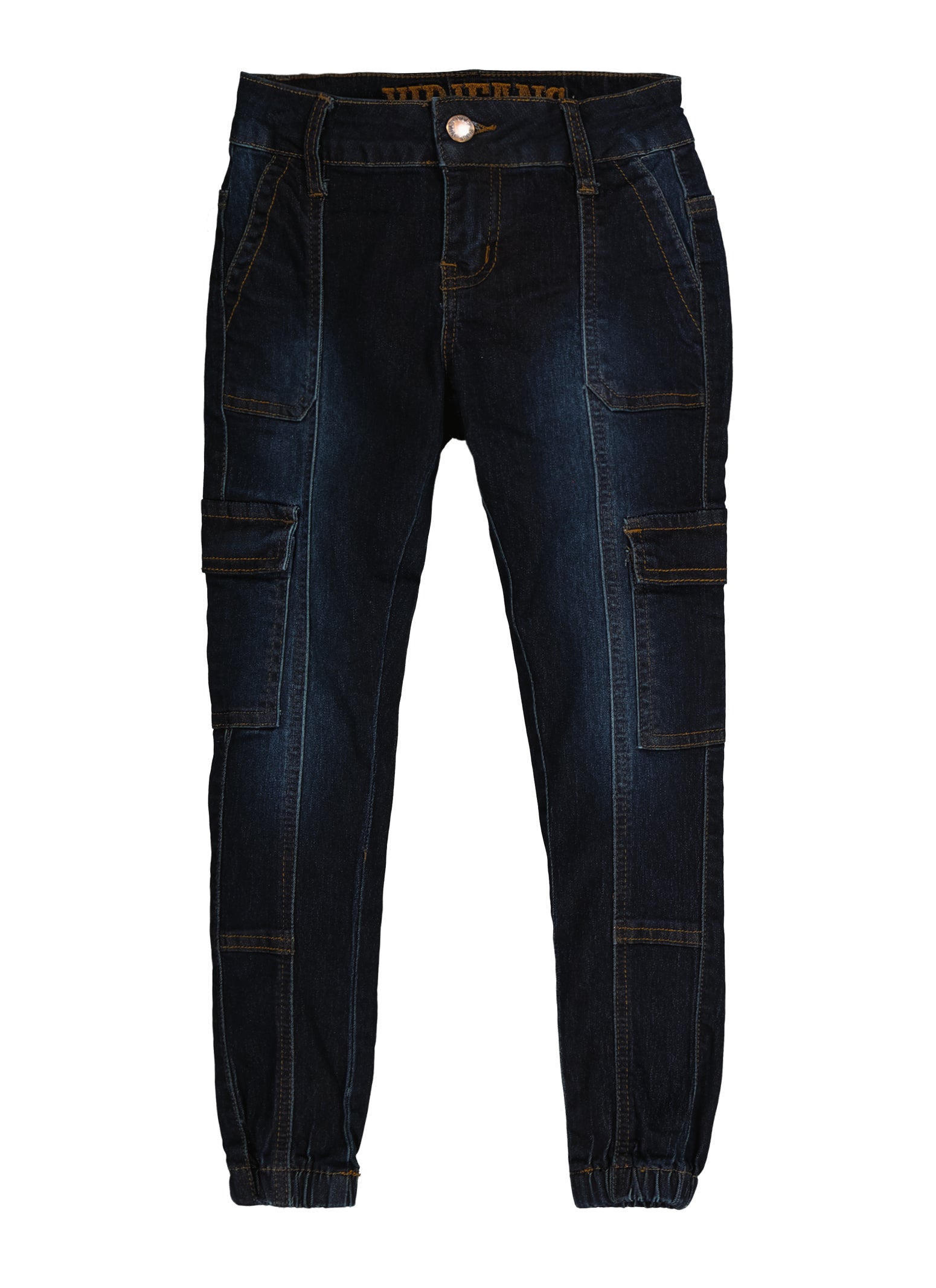 Girls VIP Whiskered Denim Cargo Joggers