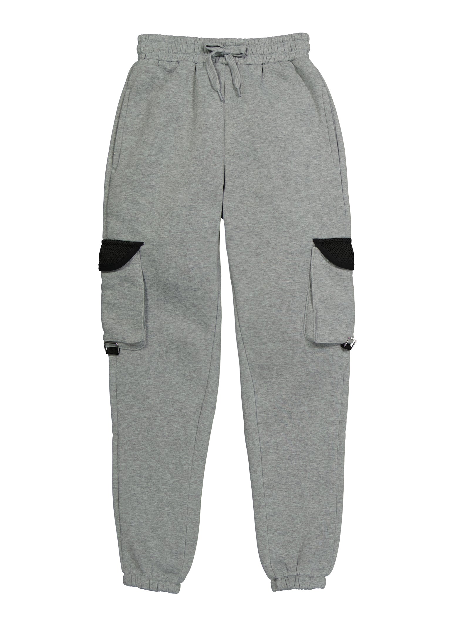 Girls Fleece Cargo Pocket Sweatpants, 7-8