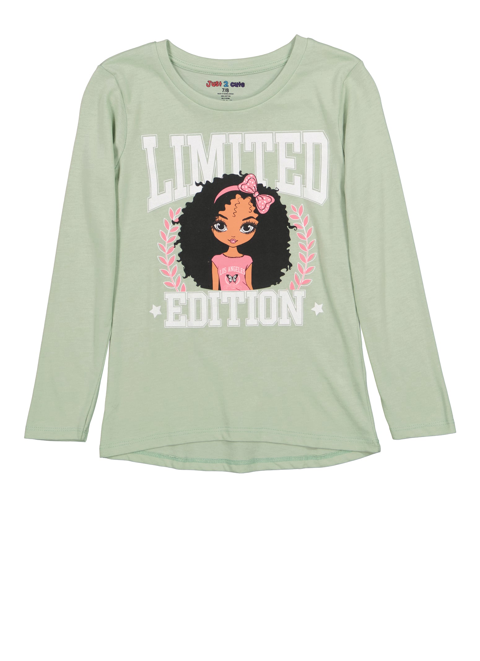 Girls Limited Edition Glitter Graphic Tee,