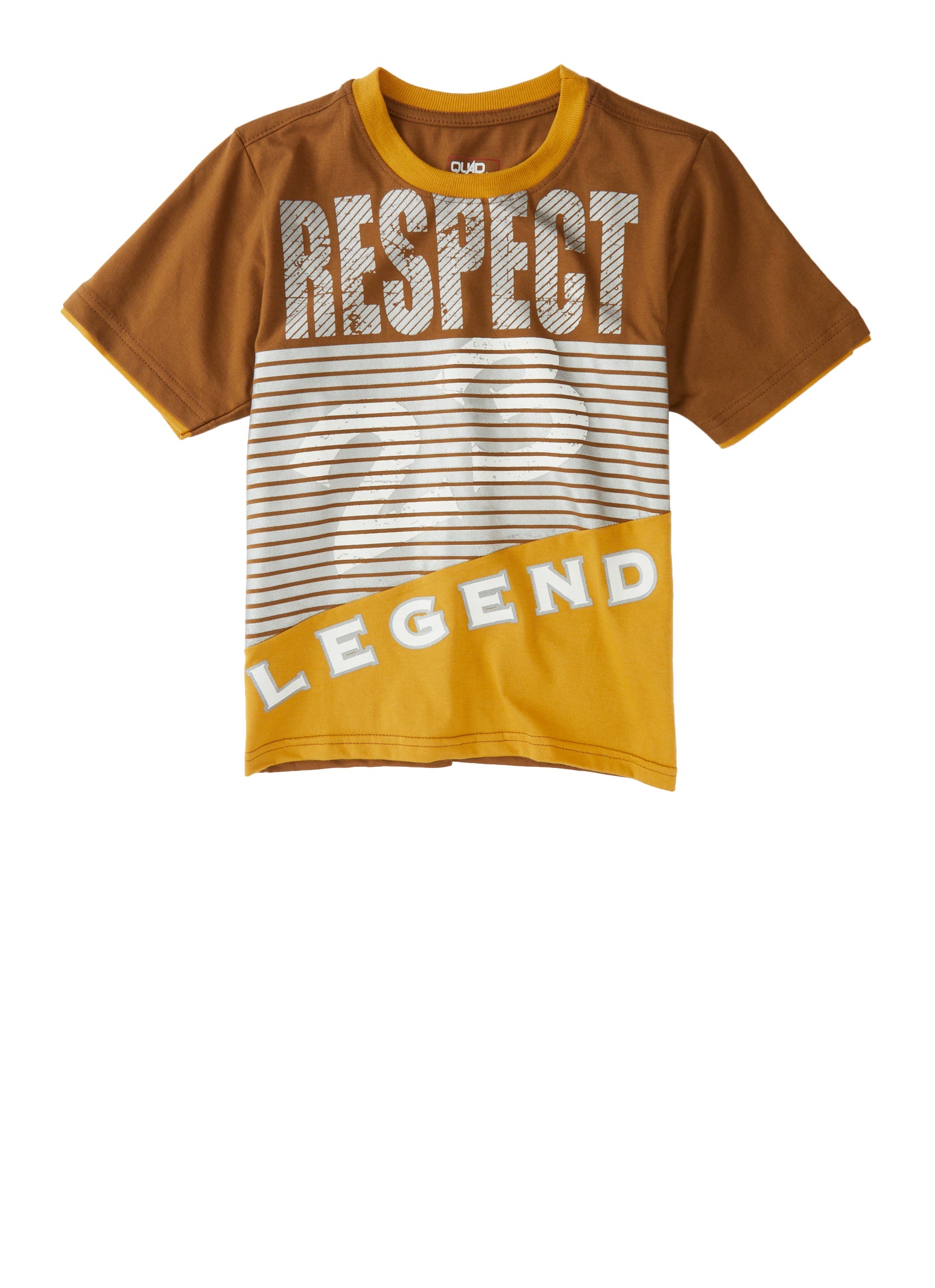 Little Boys Respect Legend 23 Graphic Top, Brown, Size 4