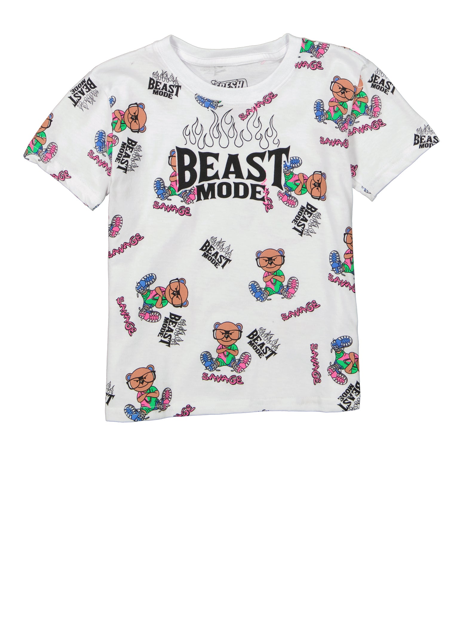 Little Boys Beast Mode Graphic Tee, Multi, Size 4