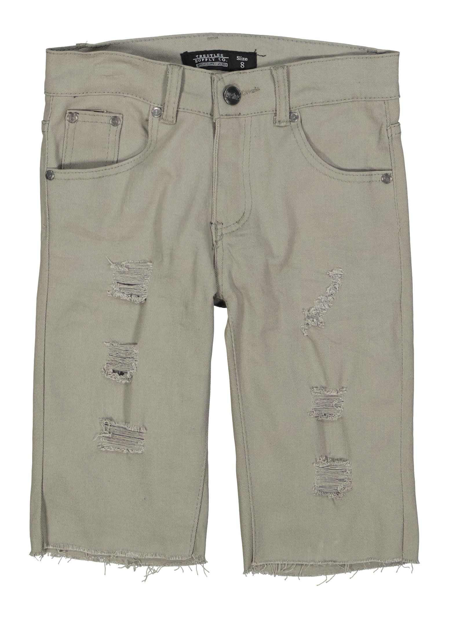 Boys Grey Denim Shorts