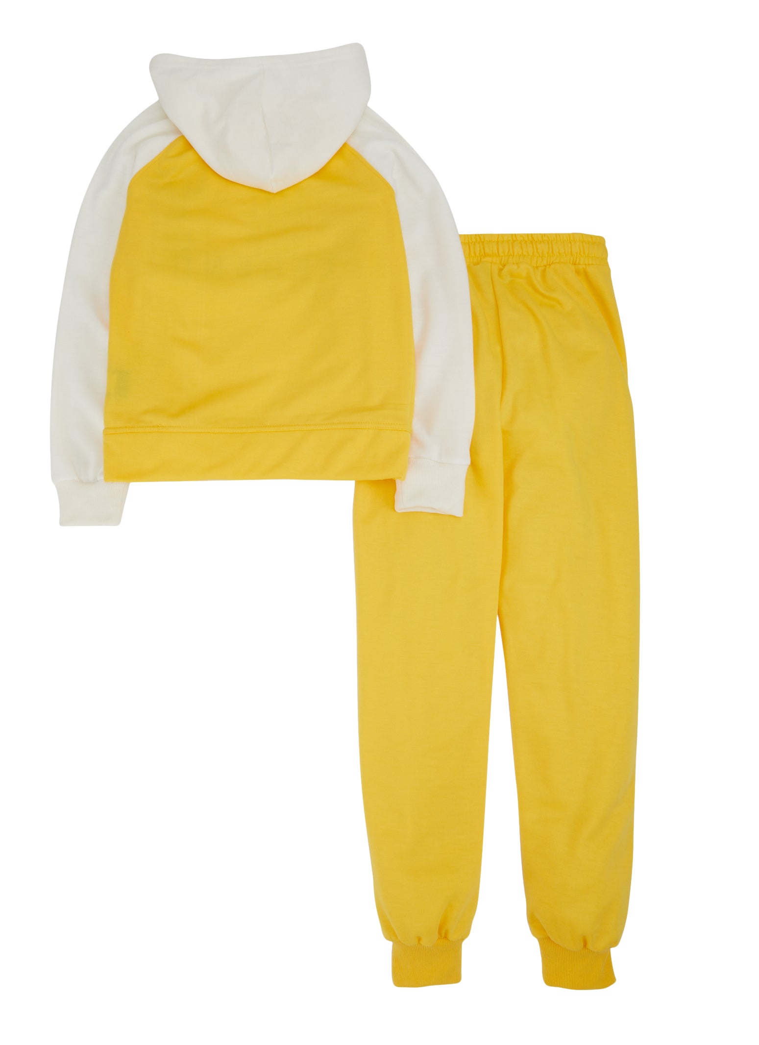 Boys Color Block GOAT Legend Pullover Hoodie and Joggers, Yellow, Size 18