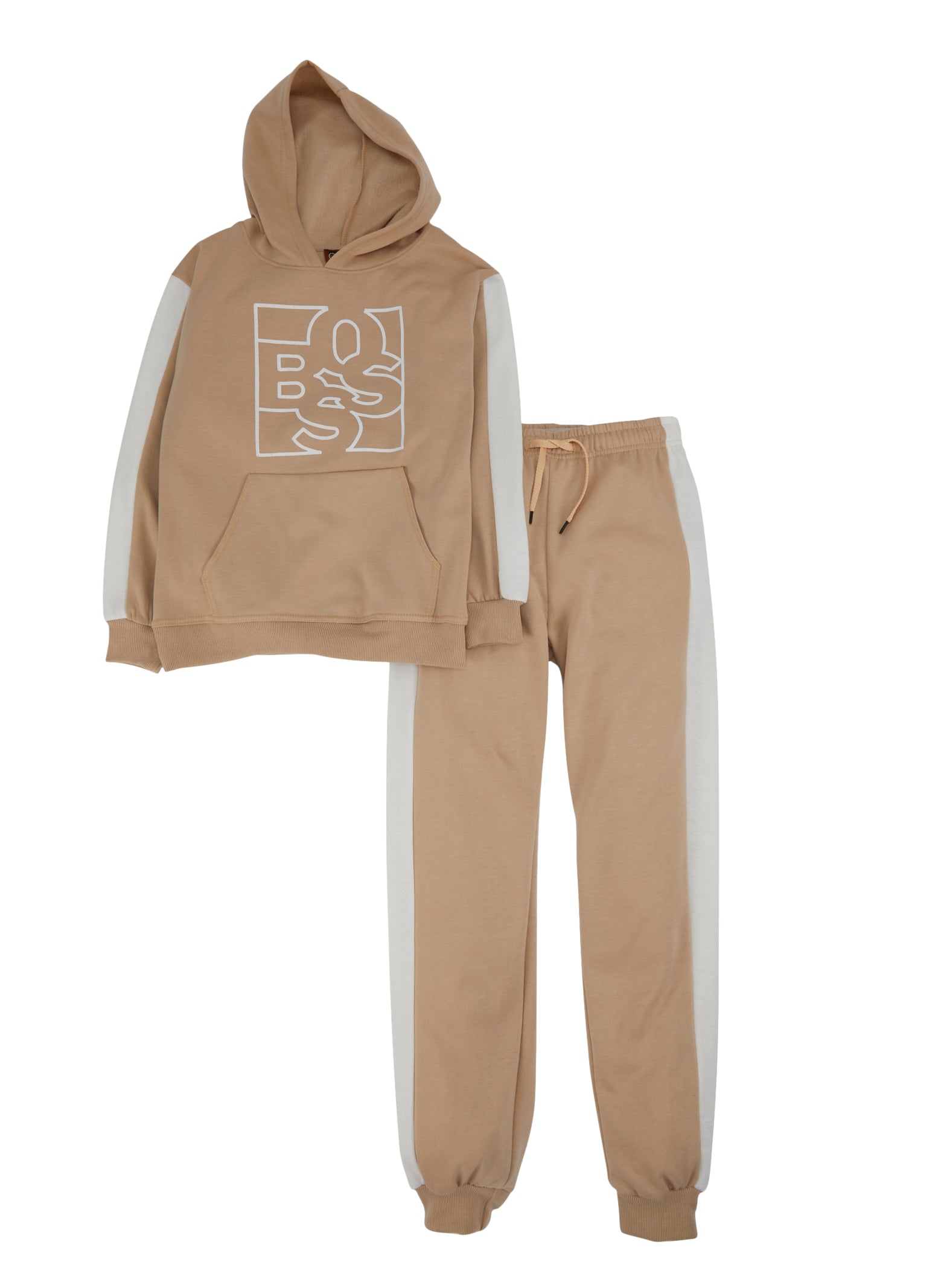 Dynamic Fleece Hoodie & Jogger Sweatpants Set for Boys