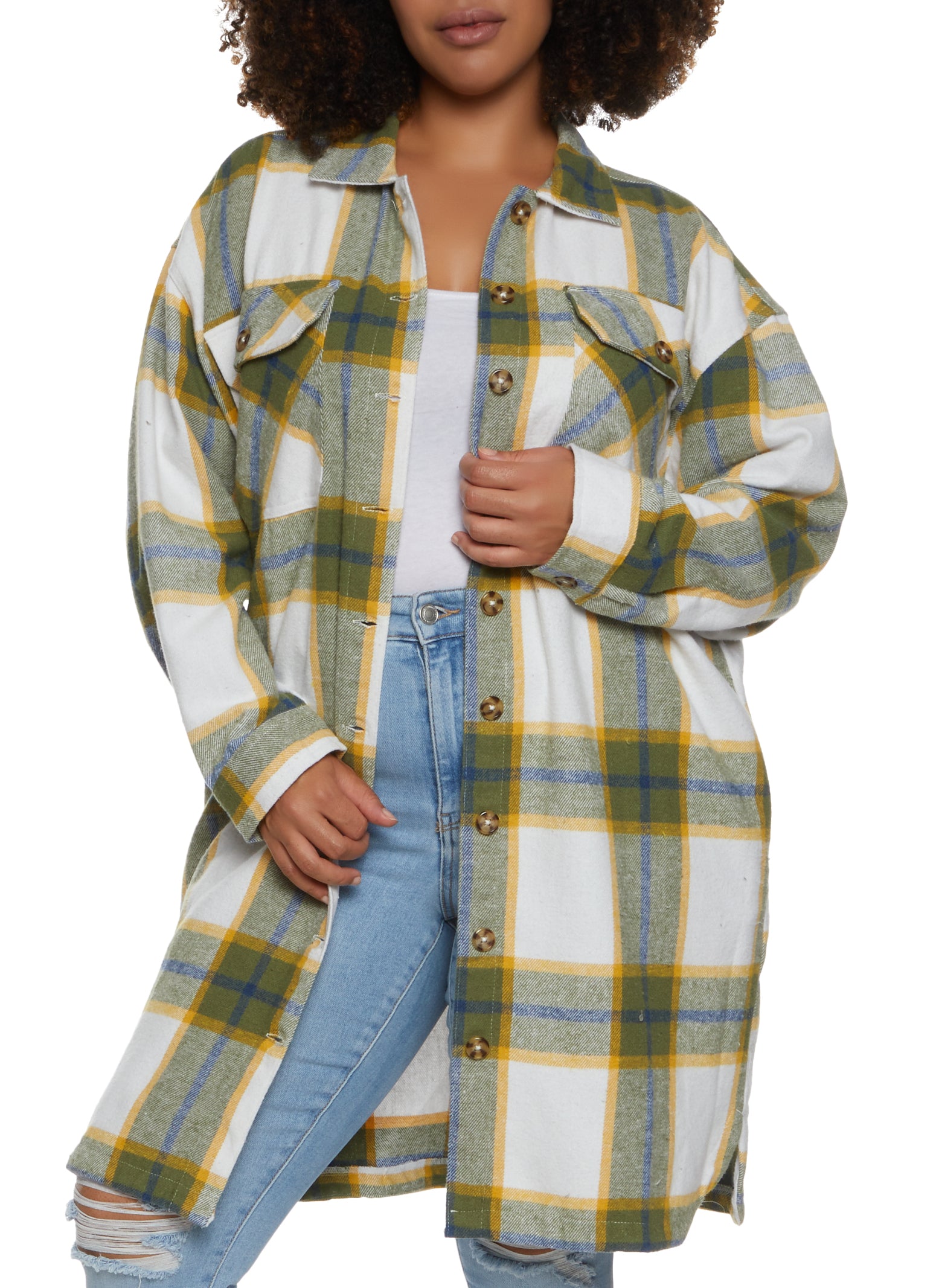 SHOPESSA Plus Size Winter Coats for Women Shackets for Women 2023 Fall Wool  Blend Plaid Shacket Cute Clothes for Teen Girls