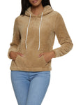 Womens Quilted Plush Pullover Hoodie,  , 
