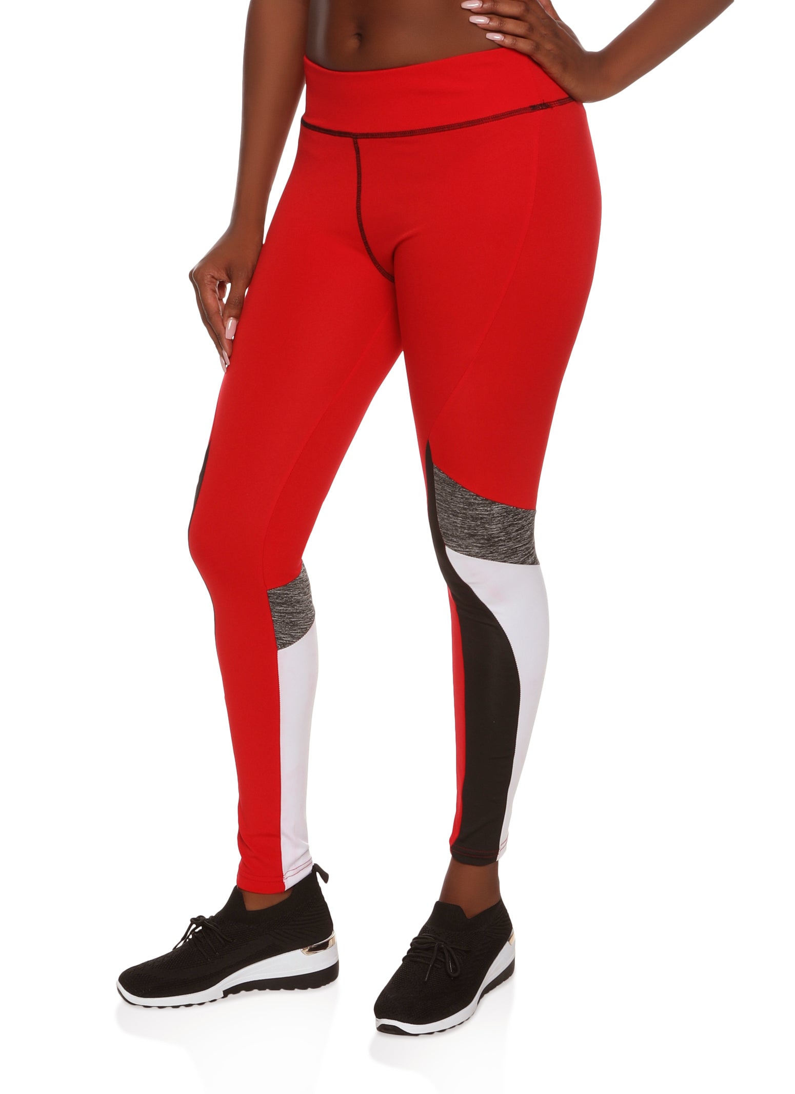 Performance Legging Tights For Women (Leopard Red) – ReDesign Sports