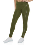 Womens Contrast Piping Active Leggings, ,