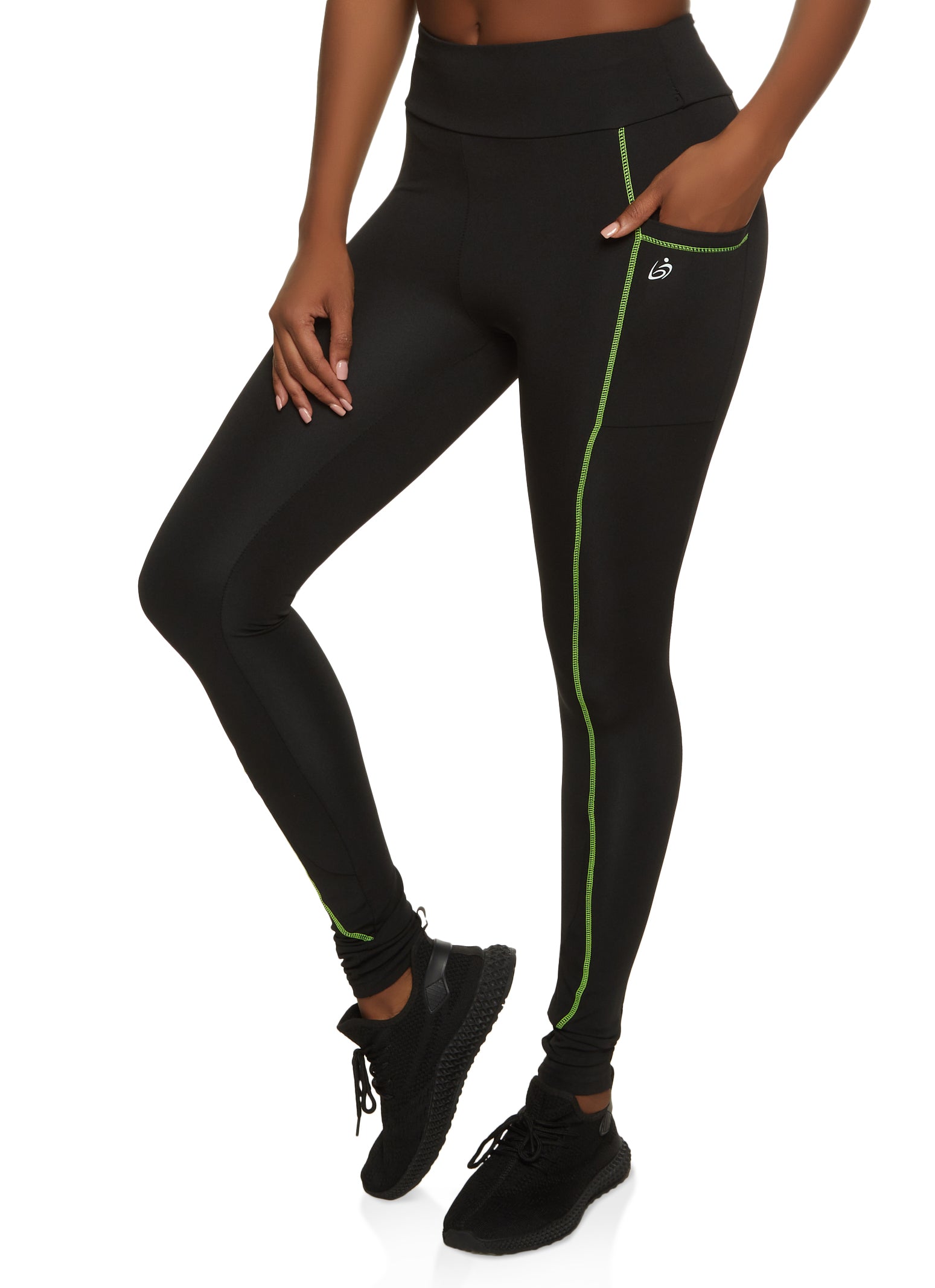 High-Waisted PowerSoft Side-Pocket Crop Leggings for Girls