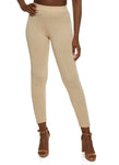 Womens High Waist Textured Knit Leggings, ,