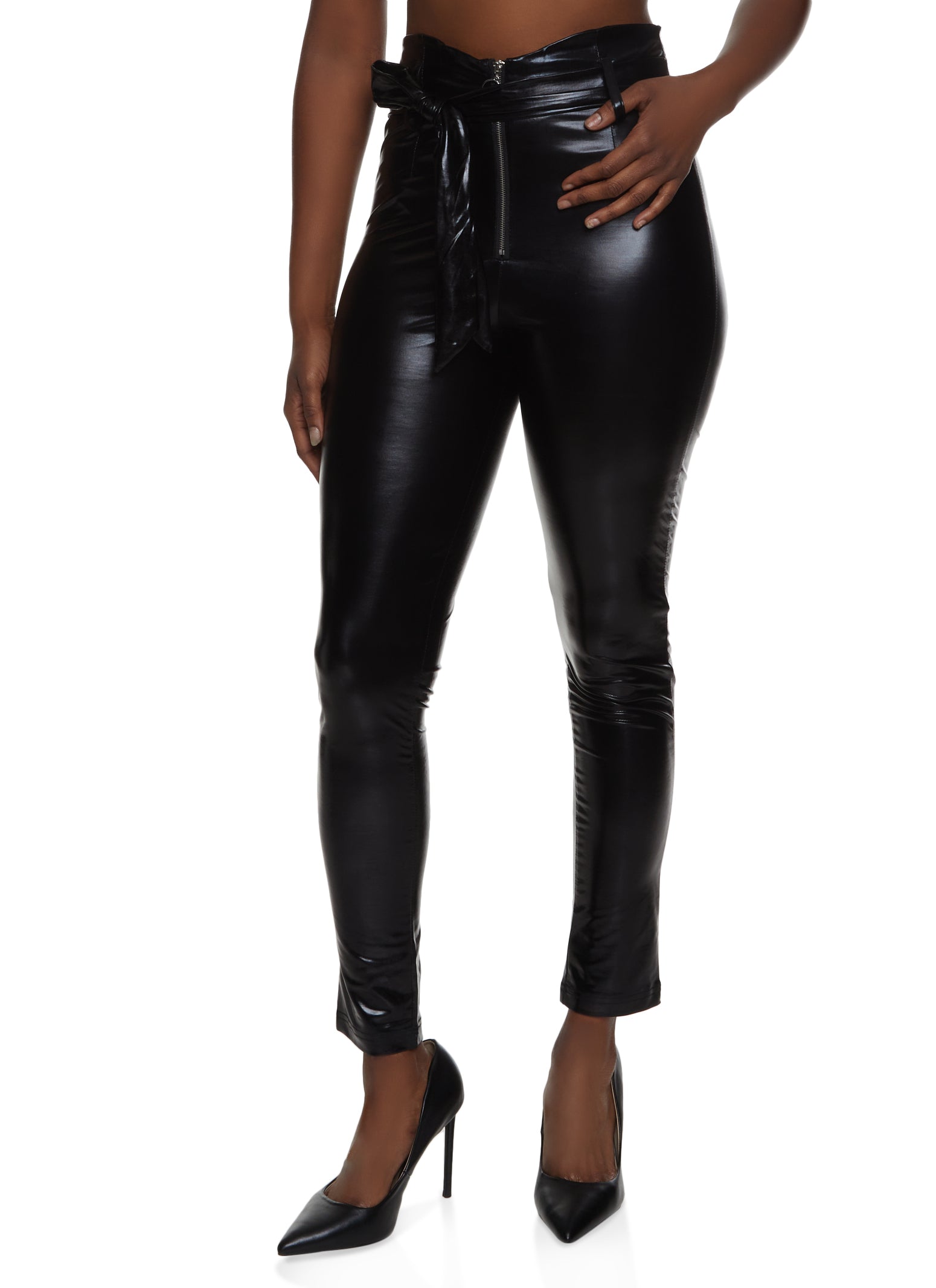 P971 Glossy Faux Leather Legging – Iris & Rainbow Boutique