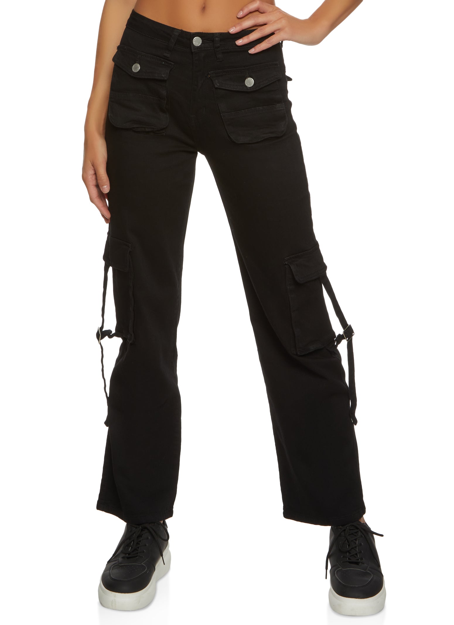 Baggy Wide-Leg Cargo Pants for Girls