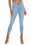 Womens Wax Basic High Waisted Skinny Jeans, ,