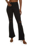 Womens Wax Whiskered Flare Jeans, ,