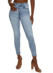 Womens Wax Whiskered Ankle Skinny Jeans, ,