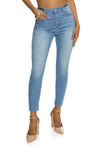 Womens Wax Whiskered High Waist Skinny Ankle Jeans, ,