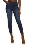 Womens Wax Solid Ankle Skinny Jeans, ,