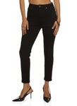 Womens Wax Whiskered Cropped Skinny Jeans, ,